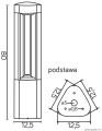 Lampa stojąca zewnętrzna FAN GL 11205