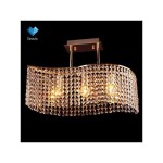 Żyrandol kryształowy ROSS złoty Fala Eurostar 3223/3 GD 