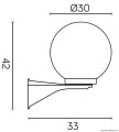 Kinkiet zewnętrzny Kule K 3012/1/KD 300
