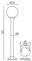 Lampa stojąca zewnętrzna Kule K 5002/2/K 200