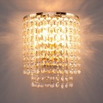 Kinkiet kryształowy VERDE 2 GD złoty GOLD