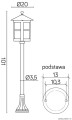 Lampa stojąca zewnętrzna CORDOBA II K 5002/2/TD