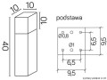 Lampa stojąca zewnętrzna Cube Max CB-MAX 400 DG