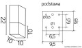 Lampa sufitowa zewnętrzna Cube Max CB-MAX S AL