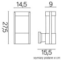 Kinkiet zewnętrzny ELIS TY 0651 AL