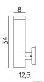 Kinkiet zewnętrzny Inox Kwadratowa SS802-A