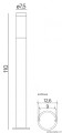 Lampa stojąca zewnętrzna Inox ST 022-1100
