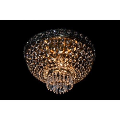 Plafon kryształowy CASABLANCA 6 PL PATYNA 