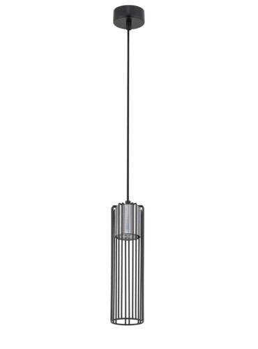 FOBIA 1 lampa wisząca czarny/srebrny