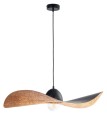 Lampa wisząca kompozytowa Kapello L czarny/miedź 76cm