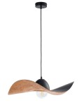 Lampa wisząca kompozytowa Kapello M czarny/miedź 55cm