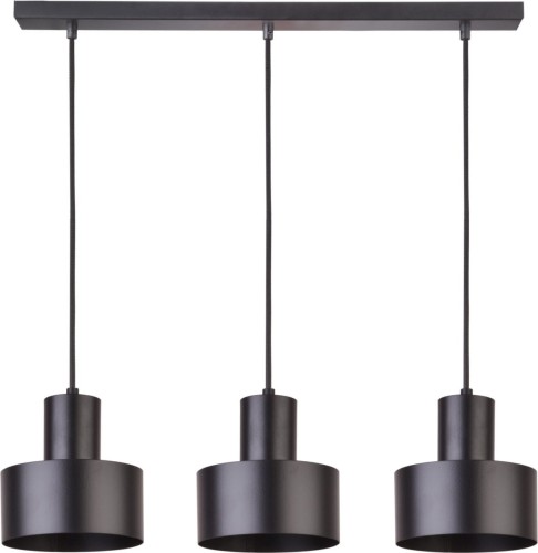 Lampa wisząca RIF 3 PROSTY CZARNY
