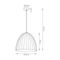 TELMA 50 biały_miedziany lampa wisząca