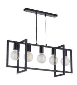 EDEN 5 lampa wisząca czarny