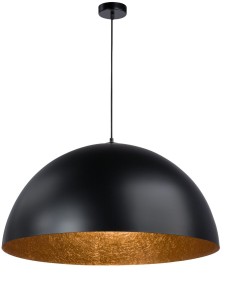 Sfera 70 czarny/miedź lampa wisząca